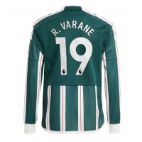Fotballdrakt Herre Manchester United Raphael Varane #19 Bortedrakt 2023-24 Langermet